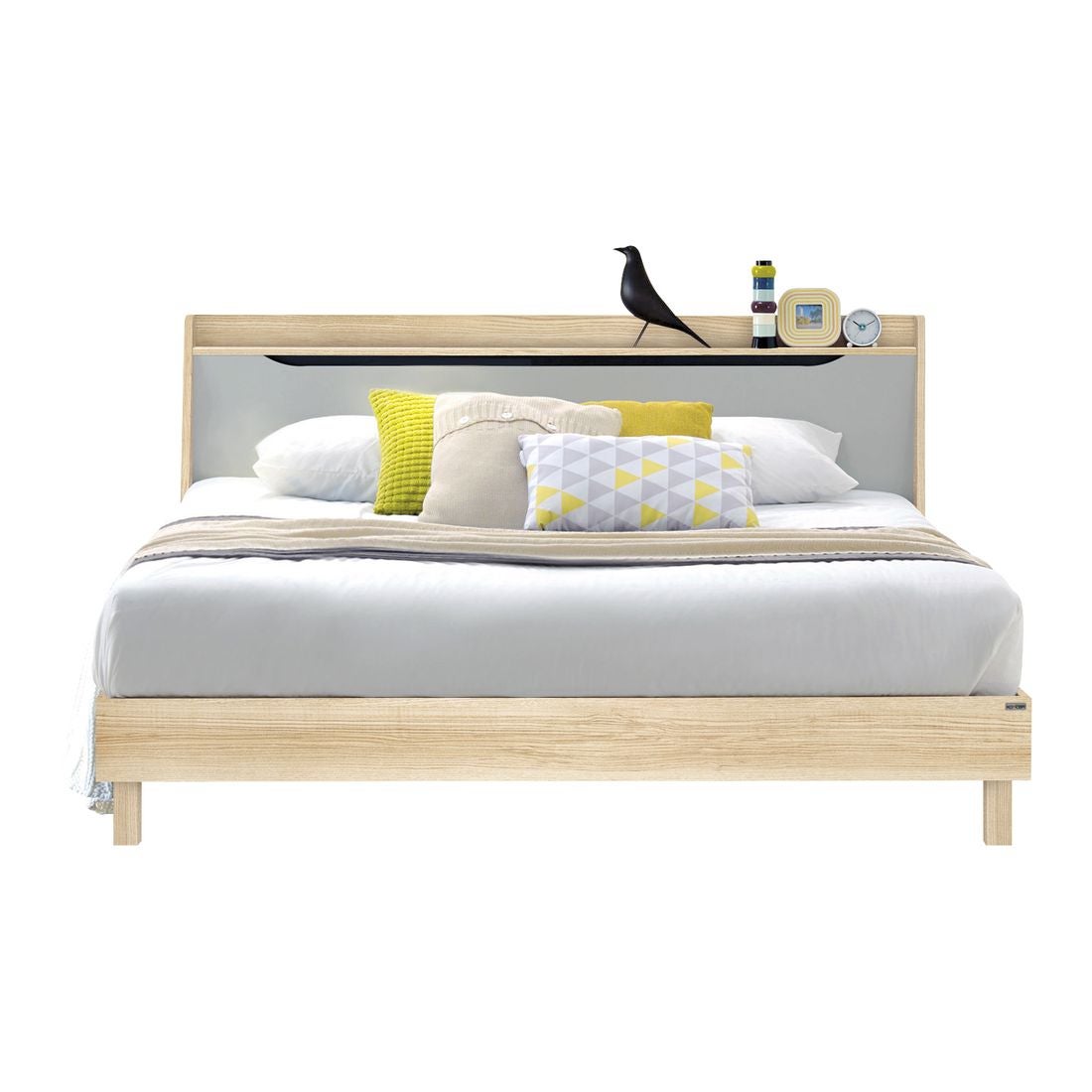 ชุดห้องนอน เตียง รุ่น Backus สีสีโอ๊ค-SB Design Square