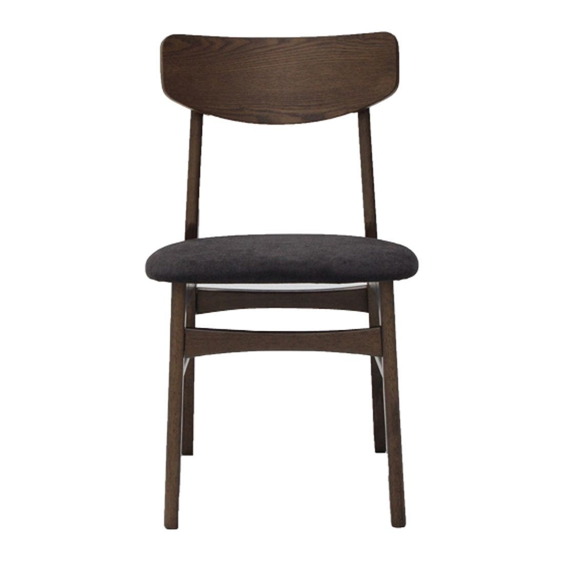 เก้าอี้ทานอาหาร เก้าอี้ไม้เบาะผ้า รุ่น Minho สีสีน้ำตาล-SB Design Square