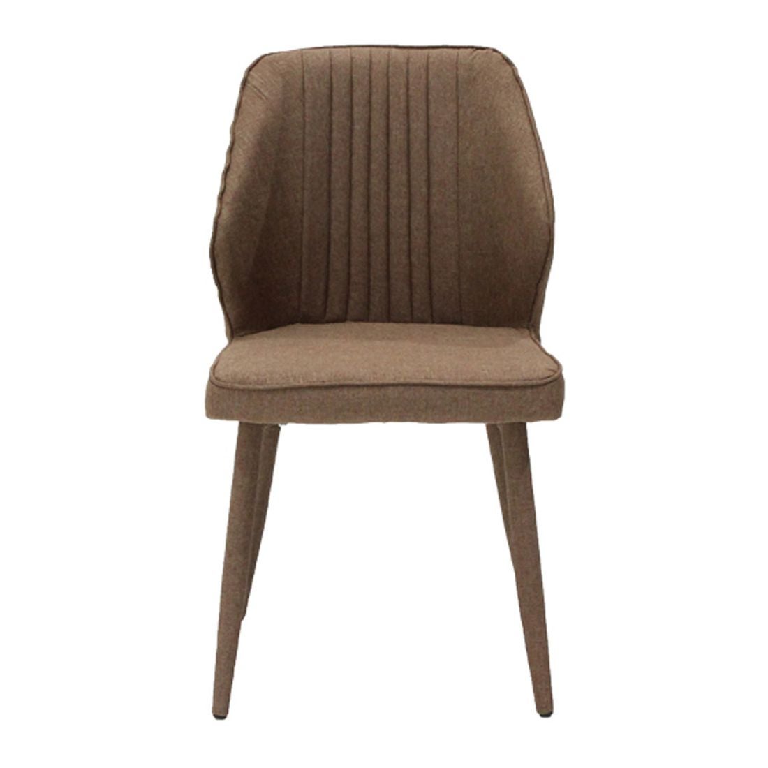 เก้าอี้ทานอาหาร เก้าอี้ไม้เบาะผ้า รุ่น Lacoast สีสีน้ำตาล-SB Design Square