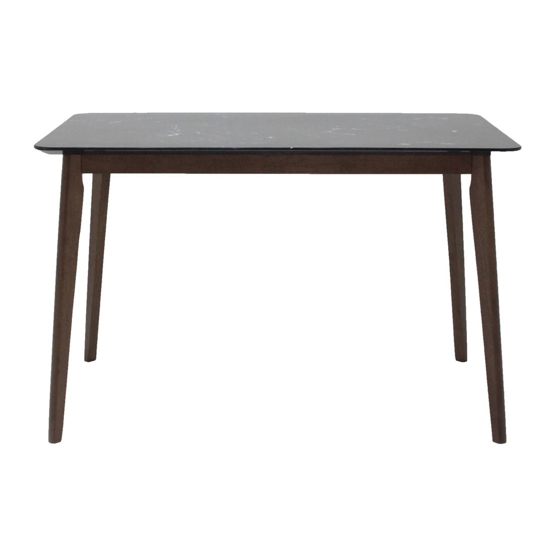 โต๊ะทานอาหาร โต๊ะอาหารขาไม้ท๊อปหิน รุ่น Morsen สีสีดำ-SB Design Square
