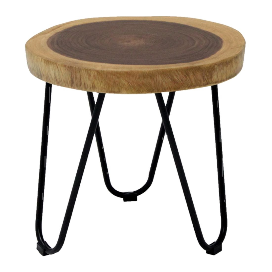 เก้าอี้ทานอาหาร เก้าอี้เหล็กเบาะไม้ รุ่น Ferric สีสีลายไม้ธรรมชาติ-SB Design Square