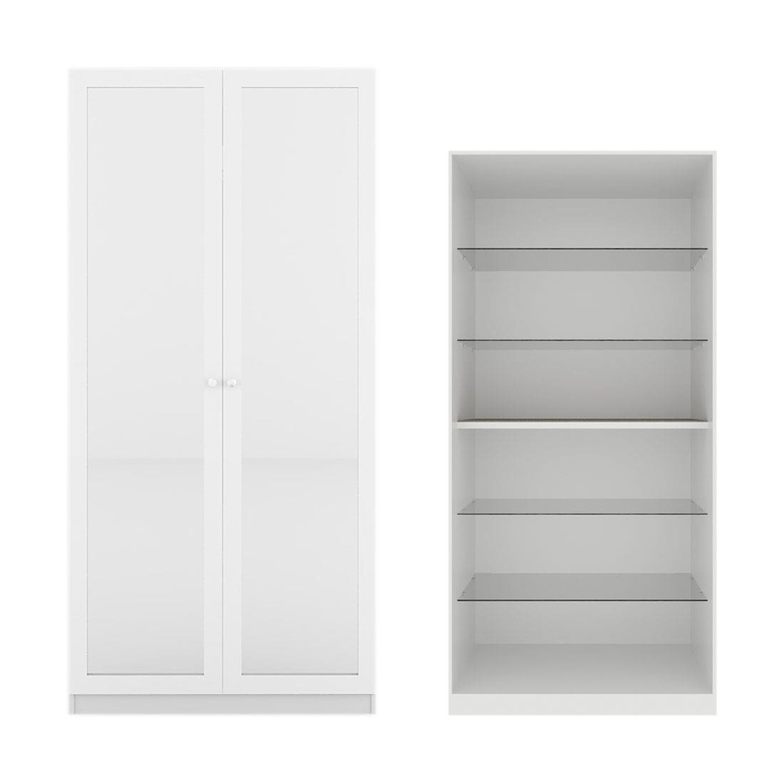 ตู้โชว์ OP-G ขนาด 100 ซม. รุ่น Blox สีขาว Mid Gloss01