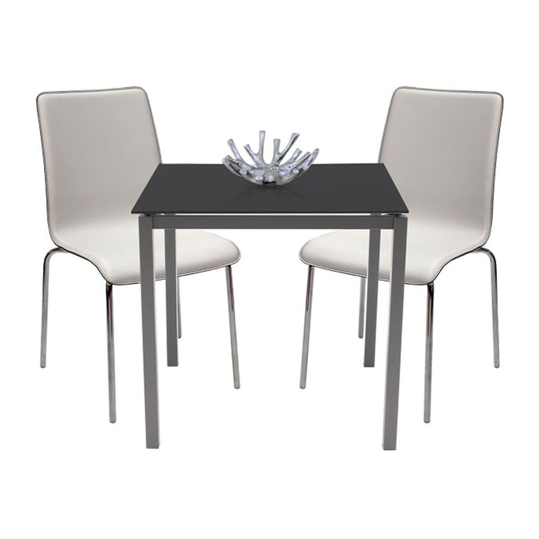 โต๊ะทานอาหาร โต๊ะอาหารขาเหล็กท๊อปกระจก รุ่น Ruber-SB Design Square