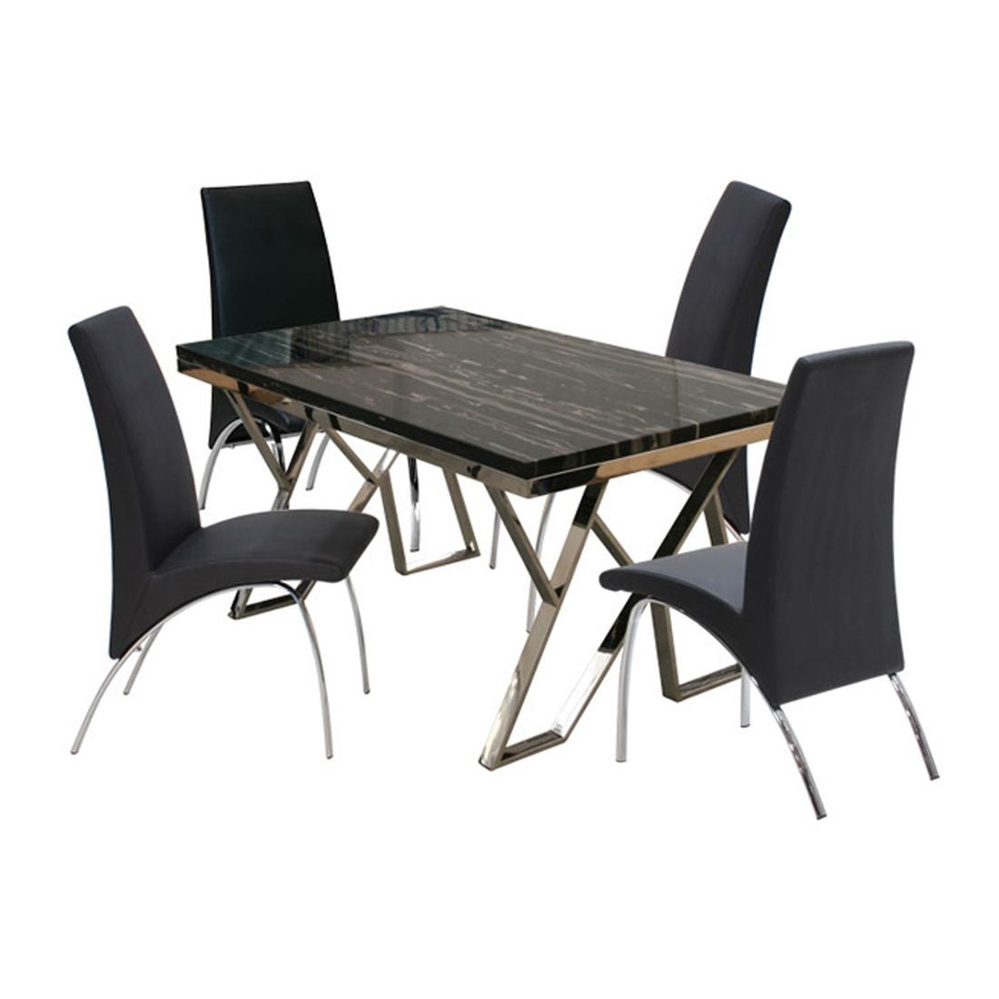 โต๊ะทานอาหาร โต๊ะอาหารขาเหล็กท๊อปหิน รุ่น Apollo-SB Design Square