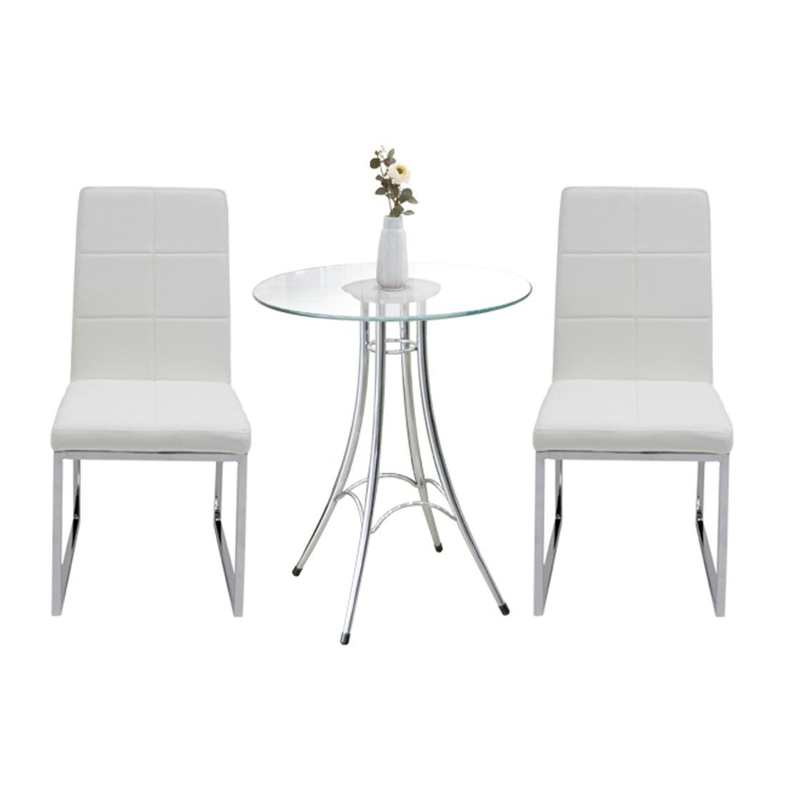 โต๊ะทานอาหาร รุ่น Ieffel สีสีเงิน-SB Design Square