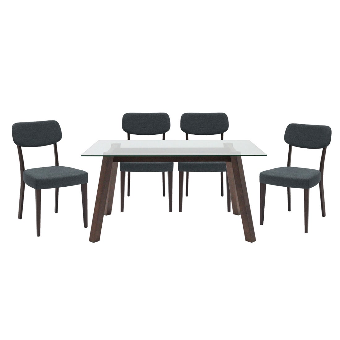 ชุดโต๊ะอาหาร รุ่น Ethan & เก้าอี้ Erikson สีเทา x401