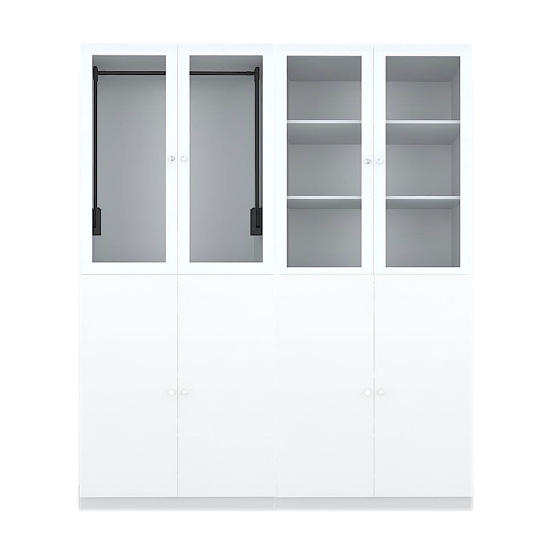 ตู้เสื้อผ้า รุ่น Blox 2.0 ขนาด 200 ซม. สีขาว Mid Gloss01